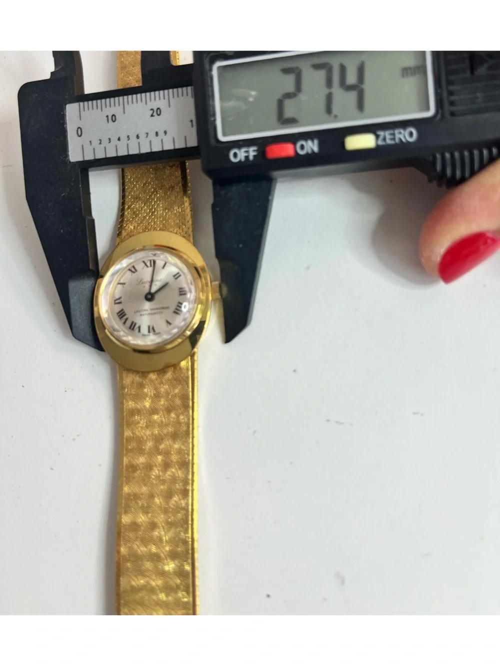 Ladies Lucerne 3 STARS Gold Bracelet Watch mechanical Swiss made.